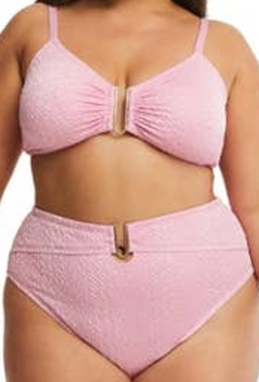 Time and tru women 2 pc Pink Bikini Swimsuit Plus Size 3X 24W/26W